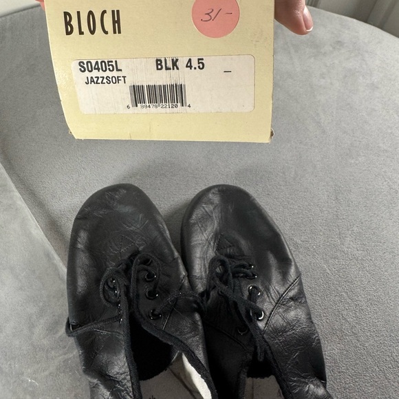 NIB Bloch Black Leather Split Sloe Jazz Dance Shoes Children’s Size 4.5 - Picture 5 of 5